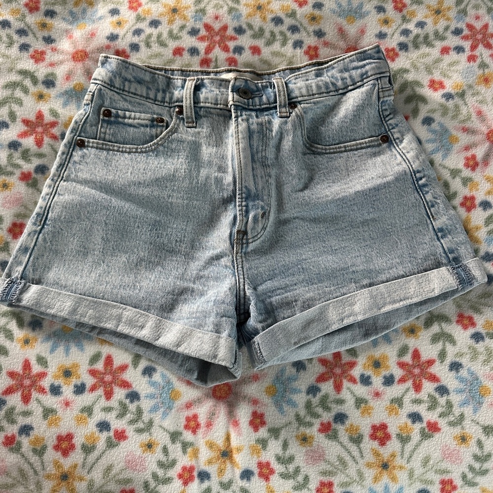 Abercrombie Light Blue Denim Women's Shorts